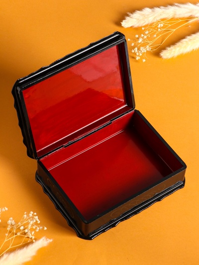 Шкатулка для украшений «Тройка коней», 17×23×6 см, лаковая миниатюра