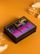 Шкатулка для украшений «Москва», 10×14 см, лаковая миниатюра - Фото 3