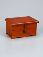 УЦЕНКА Шкатулка для украшений «Комод с ящиком», дерево, коричневая, 9×10×16 см - Фото 7