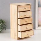 УЦЕНКА Шкатулка под роспись 5 ящиков «Комод», 18×12×36 см 10940478