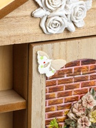 УЦЕНКА Ключница настенная 4 крючка «Фиалки в горшочке», 26.5×19×6 см - Фото 5