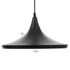 УЦЕНКА Светильник BayerLux Подвес «Дельта» 1×40 Вт E27 черный 36×36×118 см - Фото 6