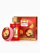 Новогодний подарочный набор косметики: гель для душа 100 мл и бомбочка для ванны 100 г, аромат пряный глинтвейн, URAL LAB - фото 809252707