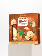 Новогодний подарочный набор косметики: гель для душа 100 мл и бомбочка для ванны 100 г, аромат мандарин, URAL LAB - фото 809252749