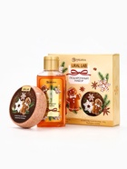 Новогодний подарочный набор косметики: гель для душа 100 мл и бомбочка для ванны 100 г, аромат имбирное печенье, URAL LAB - фото 809252755