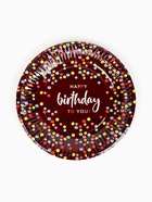 Тарелка одноразовая бумажная «Happy Birthday», конфетти, 18 см (комплект 10 шт) - фото 58051394