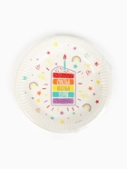 Тарелка одноразовая бумажная «Счастья, веселья, удачи», белая, 18 см (10 шт) - фото 809252856