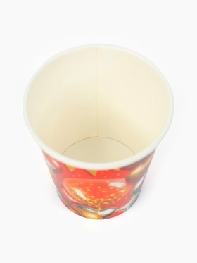 Стакан одноразовый бумажный «Воздушные шары», красный 250 мл (комплект 10 шт)