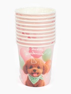 Стакан одноразовый бумажный «С Днём рождения, собачка», розовый, 250 мл 10920677