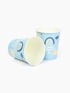 Стакан одноразовый бумажный «С Днём рождения», голубой, 250 мл - Фото 3