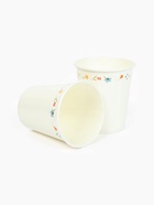 Стакан одноразовый бумажный «Керамика с цветами», белый, 250 мл (10 шт) - фото 809253115