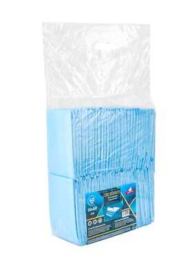 Пеленка медицинская впитывающая одноразовая, размер 60×60 (упаковка 60 штук)