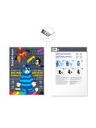 Набор цветного картона и цветной бумаги ErichKrause «Простоквашино», А4, 20 листов, 10 цветов, на склейке, односторонние, с инструкцией подделок - Фото 3