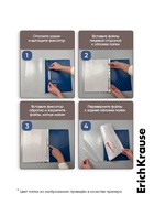 Папка-скоросшиватель А4 180 мкм, ErichKrause Matt-touch Reef, текстура «без отпечатков», яркие трендовые, прозрачный верх - Фото 4