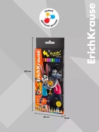 Карандаши 12 цветов ErichKrause «Ну, Погоди!», пластик, шестигранные, 2.6 мм грифель, картонная упаковка, европодвес - Фото 3