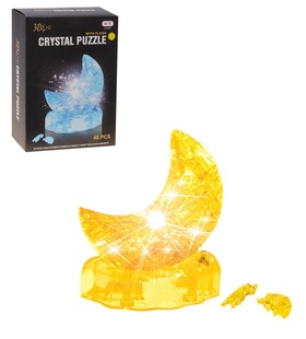 {{photo.Alt || photo.Description || 'УЦЕНКА Пазл 3D месяц 48 дет, световые эффекты, голубой и желтый цвет'}}