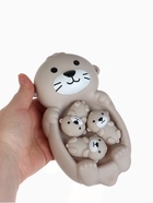 Набор резиновых игрушек для ванны «Милая выдра и малыши», 18 см, 4 шт. - Фото 13