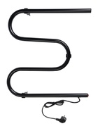 УЦЕНКА Полотенцесушитель электрический ТЕРА, М-образный, 500×500 мм, черный - Фото 1