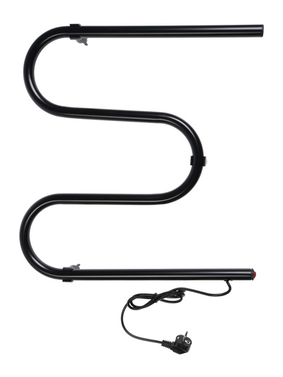 УЦЕНКА Полотенцесушитель электрический ТЕРА, М-образный, 500×500 мм, черный