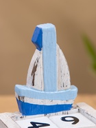 Календарь настольный «Парусник», 7×4×11 см, синий, дерево - Фото 5