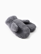 Варежки женские MINAKU, серые, размер 26×12 см - Фото 3