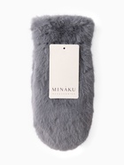 Варежки женские MINAKU, серые, размер 26×12 см - Фото 4