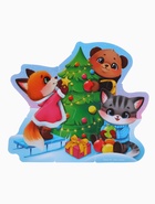 Макси-пазлы, новогодний набор игрушек, 10 деталей, с резиновой уточкой для купания 10871106 Макси-пазлы, новогодний набор игрушек, 10 деталей, с резиновой уточкой для купания 10871106