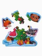 Макси-пазлы, новогодний набор игрушек, 10 деталей, с резиновой уточкой для купания 10871106 Макси-пазлы, новогодний набор игрушек, 10 деталей, с резиновой уточкой для купания 10871106