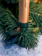 Светодиодные «Свечи на прищепках золотистые» 9 см, набор 10 шт., 10 LED, от батареек АААх10, пульт, свечение тёплое белое - Фото 4