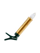 Светодиодные «Свечи на прищепках золотистые» 9 см, набор 10 шт., 10 LED, от батареек АААх10, пульт, свечение тёплое белое - Фото 11