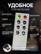 Светодиодные «Свечи на прищепках красные» 11 см, набор 10 шт., 10 LED, от батареек ААх10, пульт, свечение тёплое белое - Фото 3