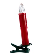 Светодиодные «Свечи на прищепках красные» 11 см, набор 10 шт., 10 LED, от батареек ААх10, пульт, свечение тёплое белое - Фото 9