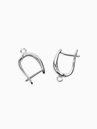 Набор 2 пары швензы с англиской застежкой для сережек, 20×13 мм, цвет серебро 10892078