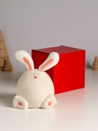 Фигурка керамика, текстиль «Зайчик круглый», белый, 9×9.5×12 см - фото 809253835 Фигурка керамика, текстиль «Зайчик круглый», белый, 9×9.5×12 см - фото 809253835