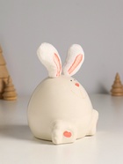 Фигурка керамика, текстиль «Зайчик круглый», белый, 9×9.5×12 см - фото 809253832 Фигурка керамика, текстиль «Зайчик круглый», белый, 9×9.5×12 см - фото 809253832