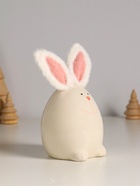 Фигурка керамика, текстиль «Зайчик в форме яйца», белый, 7.2×7.2×12.5 см - фото 809253837 Фигурка керамика, текстиль «Зайчик в форме яйца», белый, 7.2×7.2×12.5 см - фото 809253837