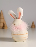 Фигурка керамика, текстиль «Зайчик с пухом, круглый», 7.4×7.4×15.5 см - фото 809253844 Фигурка керамика, текстиль «Зайчик с пухом, круглый», 7.4×7.4×15.5 см - фото 809253844