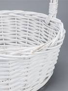 УЦЕНЕА Корзина плетёная для хранения Abigail, ива, овальная, белая, набор 3 шт. - Фото 4