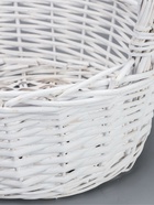 УЦЕНЕА Корзина плетёная для хранения Abigail, ива, овальная, белая, набор 3 шт. - Фото 5