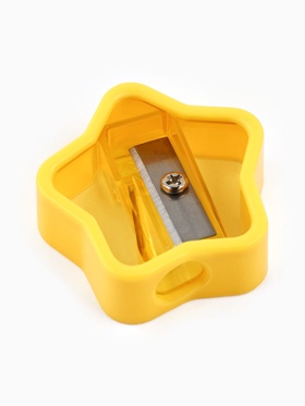 Точилка для карандашей, звезда, жёлтая, размер 3.5?3.5 см (комплект 24 шт)