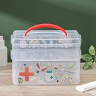 Контейнер универсальный Multi box, 2 секции, с ручкой и декором, МИКС - Фото 1