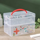 Контейнер универсальный Multi box, 2 секции, с ручкой и декором, МИКС - Фото 7