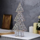 УЦЕНКА Фигура световая «Ёлочка», 36×17×6 см, 20 LED, от батареек ААх2, свечение тёплое белое - Фото 2