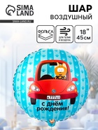 Воздушный шар фольгированный 18" «Котэ в машине» 10930947 - фото 319935454