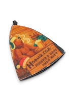 Шапка для бани и сауны «Новогодний мишка в бане», полиэфир 70%, шерсть 30%, «Добропаровъ» - фото 58052410