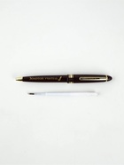 Ручка пластик, синяя паста "Золотой учитель" - фото 119423679