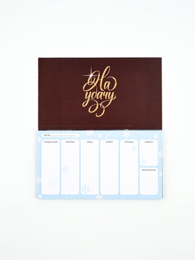 Подарочный набор новогодний, стикеры, планер и ручка «Купюра»