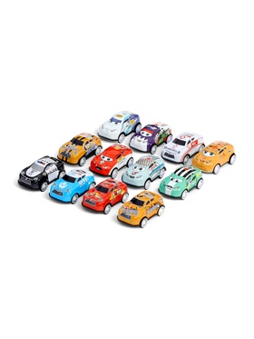 Машинка металлическая в яйце «Крути и гони», набор 12 шт., с рулеткой