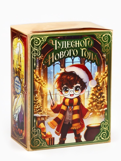 Сладкий детский новогодний подарок «Волшебного Нового года», конфеты 500 г, пазлы
