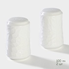 УЦЕНКА Набор для специй на дер подст 4 пр «Bella Tenero.Кракле» солонка, перечница, сахарница, ложка 41 - Фото 3